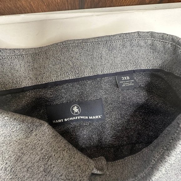 HART SHAFFNER MARX - Men's 3XB, Long Sleeve Shirt. Gray. Great Condition!! - Picture 5 of 8